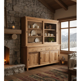 VETRINA 4 CASSETTI E 5 ANTE SCORREVOLI