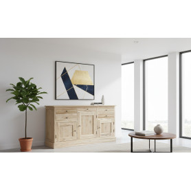 MADIA IN TEAK CON 3 ANTE E 5 CASSETTI