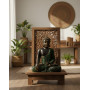 BUDDHA INDONESIANO VERDE H40CM