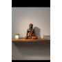 BUDDHA INDONESIANO ARANCIO H40CM