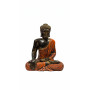 BUDDHA INDONESIANO ARANCIO H40CM