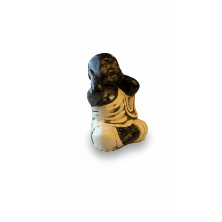 BUDDHA CINESE NON SENTO BIANCO H30CM