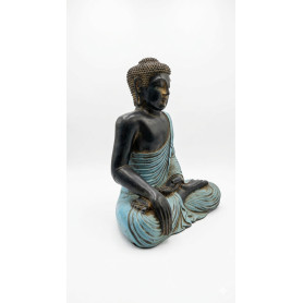 BUDDHA INDONESIANO BLU H40CM