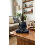 BUDDHA THAI SEDUTO BLU H28CM