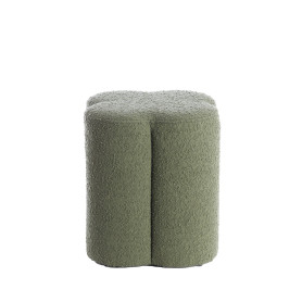 POUF 38X38X45 CM NALANI BOUCLÉ DARK GREE