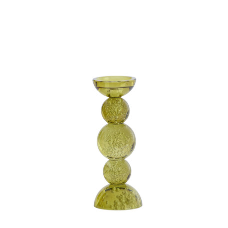 CANDLE STICK ø10X26,5 CM ITINGA GLASS BB