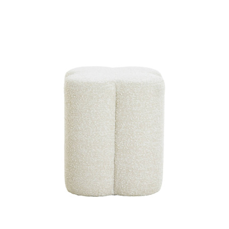 POUF 38X38X45 CM NALANI BOUCLÉ CREAM