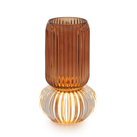 VASO ø11 H.19CM. CAFFE' C/LUCE LED LUMIE