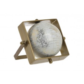 METAL/PL GLOBE WHITE/GOLD