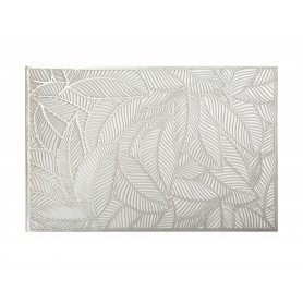 TOVAGLIETTA 45X30CM LEAF SILVER