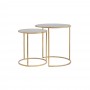 COFFEE TABLE S/2 65X39+75X44CM DUARTE