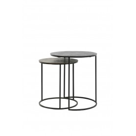 SIDE TABLE S/2 41X46+49X52CM RENGO