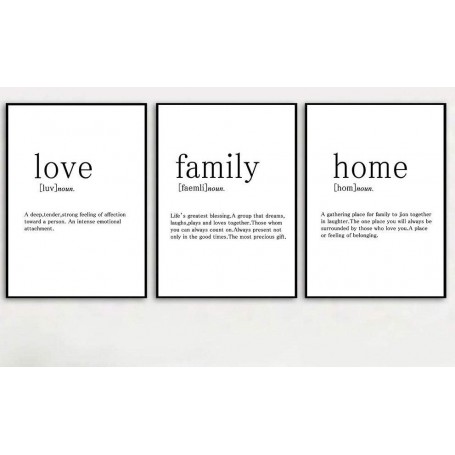 SET 3PZ CANVAS WALL DECORATION