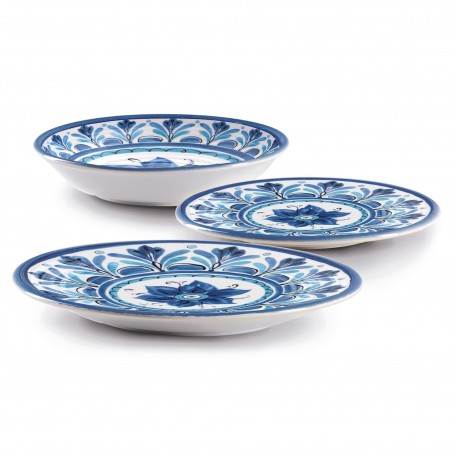 SET 18 PZ CERAMICA HAVANA BLU