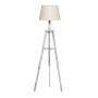 WOODEN FLOOR LAMP IN ANTIQUE WHITE