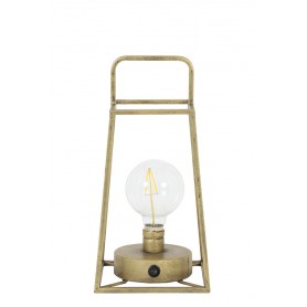 FAUVE TABLE LAMP LANTERN LED 15X15X30.5