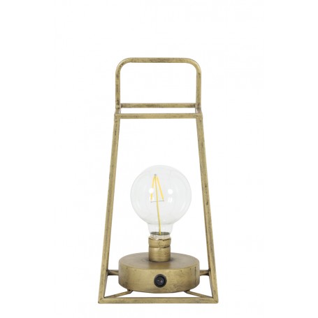 FAUVE TABLE LAMP LANTERN LED 15X15X30.5