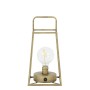 FAUVE TABLE LAMP LANTERN LED 15X15X30.5