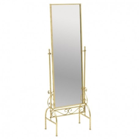 METAL FLOOR MIRROR GOLD