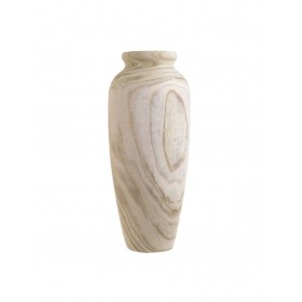 WOODEN VASE NATURAL