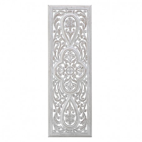 WOODEN WALL PANEL ANT.WHITE/BEIGE