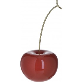 CERAMIC CHERRY RED/GOLD D15X32