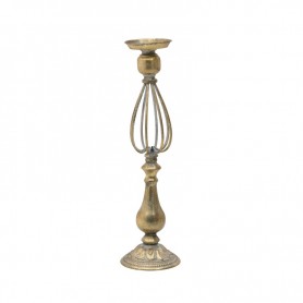 METAL CANDLE HOLDER ANT.GOLD