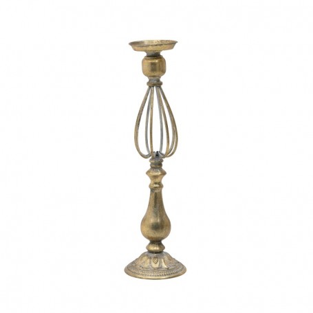 METAL CANDLE HOLDER ANT.GOLD