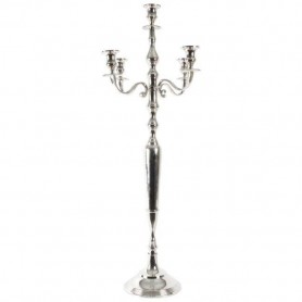 NICKEL PLATED CANDLE STAND 44X104