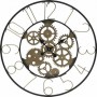 METAL WALL CLOCK BLACK/GOLD (SM)D80