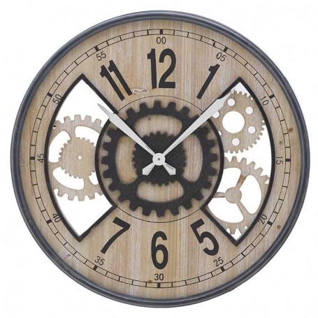 WOOD/METAL WALL CLOCK