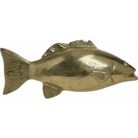ALUMINUM WALL DECO FISH GOLD