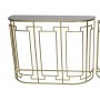 METAL GLASS CONSOLE TABLE GOLD BIG