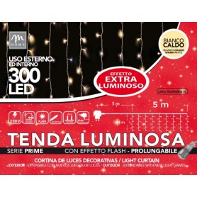 91397-TENDA 300 LED COLORE BIANCO CALDO