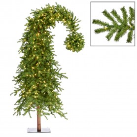 600LED SANTA HAT PENCIL TREE GRN 274CM