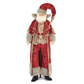 MAJESTIC SANTA LIFE SIZE DOLL W/STAND TT