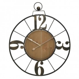 WOOD-METAL WALL CLOCK ANTIQUE