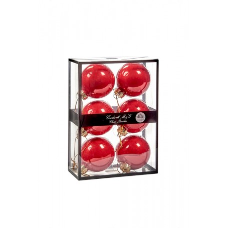 GLSS UNI BALL BOX/6 OPAQUE RD 7 CM