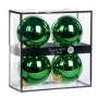 GLSS UNI BALL BOX/4 SHINY EMR .GRN 10CM