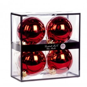 GLSS UNI BALL BOX/4 SHINY RD 10CM