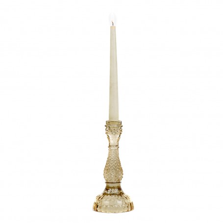 GLSS ELEGANT CANDLE HOLDER TT GLD 22 CM