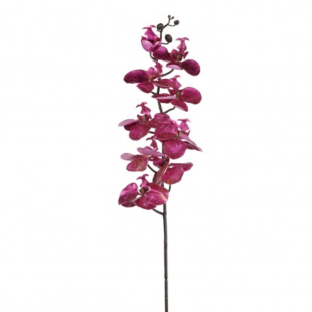 METALL.ORCHID FLOWER STEM HOT PNK 102CM