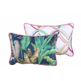 RITA LEAVES-GEO VELVET CUSHION