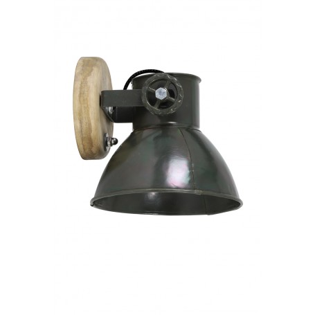 WALL LAMP 20X18X19CM ELAY WOOD-ARMY