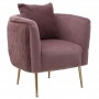 VELVET ARMACHAIR DARK PINK 76X74X72