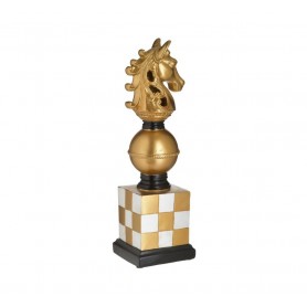 RESIN CHESS PAWN GOLD/CREAM