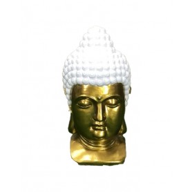CERAMIC BUDDHA GOLDEN/WHITE