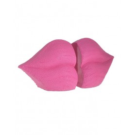 S/2 PVC/CEMENT BOOKEND LIPS PINK