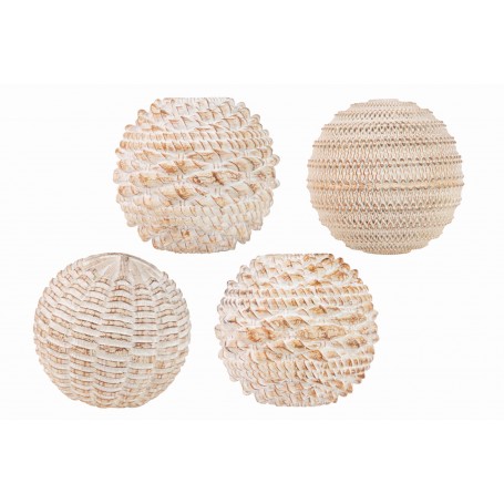 SFERA GARPE NATURAL SET 4 BALLS 10X10X10