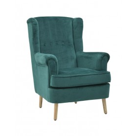 VELVET BERGERE ARMCHAIR DARK GREEN